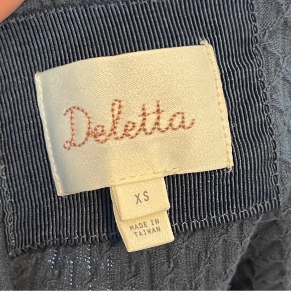 DELETTA | Teal Sleeveless Peplum Blouse Sz XS - Picture 5 of 7